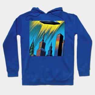 Flying Saucer over Metropolis Hoodie